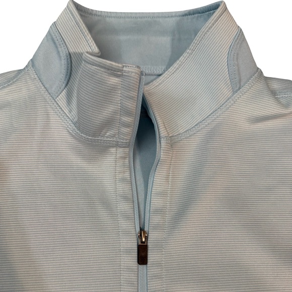 Hickey Freeman Sleeveless Quarter Zip Performance Top Men’s L Light Blue Vest - Picture 4 of 11